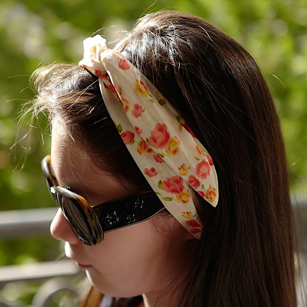 Bandeau cheveux Liberty orange