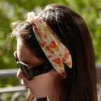 Bandeau cheveux Liberty orange