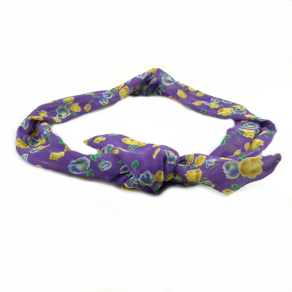 Bandeau cheveux Liberty violet mauve