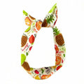 Bandeau cheveux ivoire motif fruits
