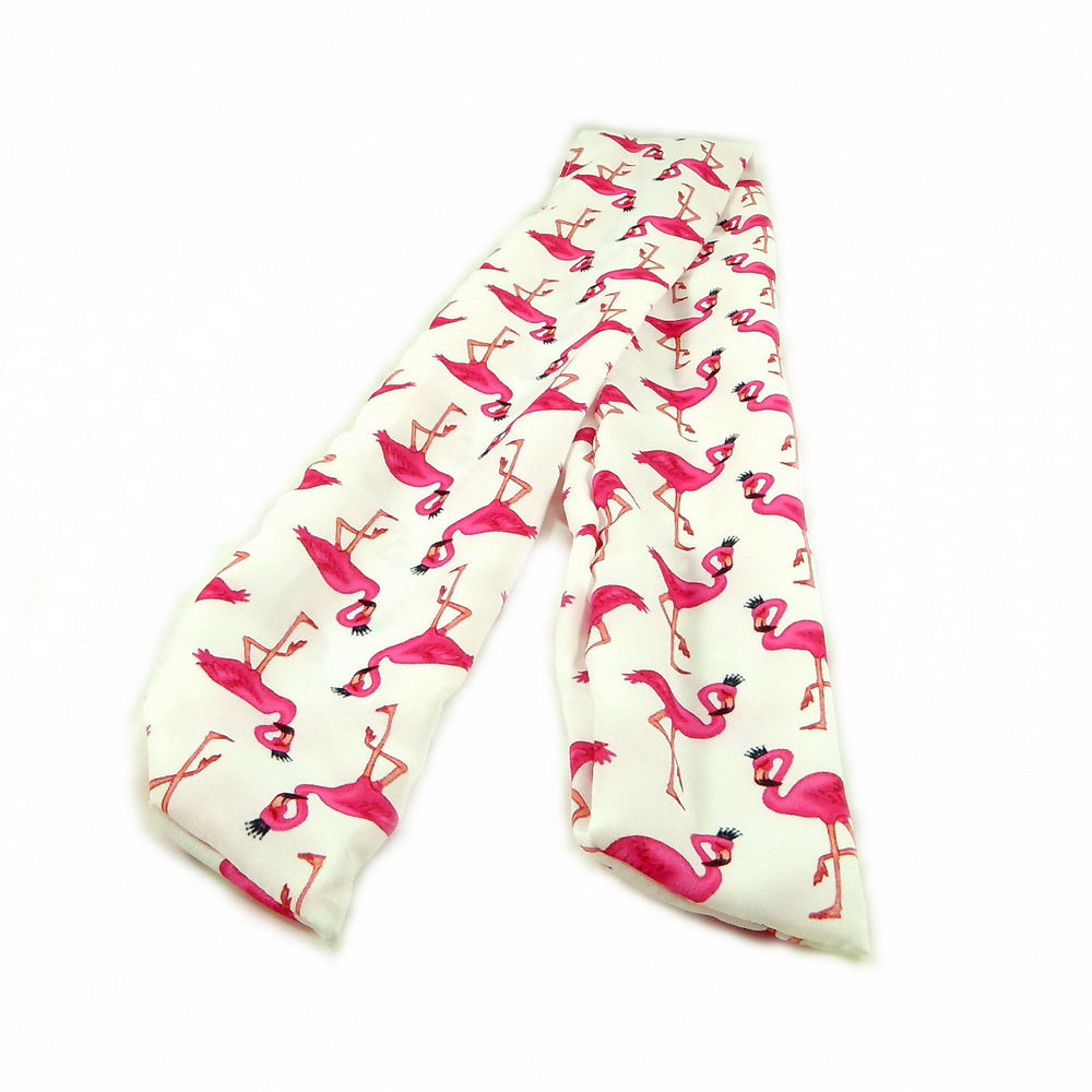 Bandeau cheveux motif flamant rose 