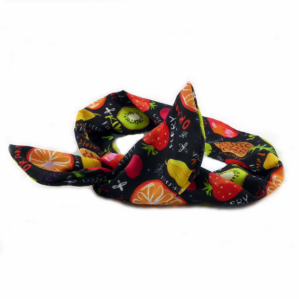 Bandeau cheveux motif fruits