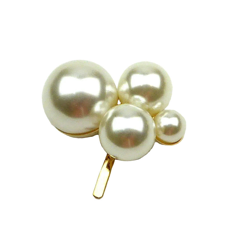 Barrette attache cheveux perles nacrées