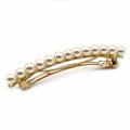 Barrette à cheveux 10cm perles nacrées