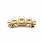 Barrette à cheveux 6 cm, grosses perles nacrées