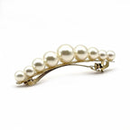 Barrette à cheveux 8.5cm, perles nacrées 