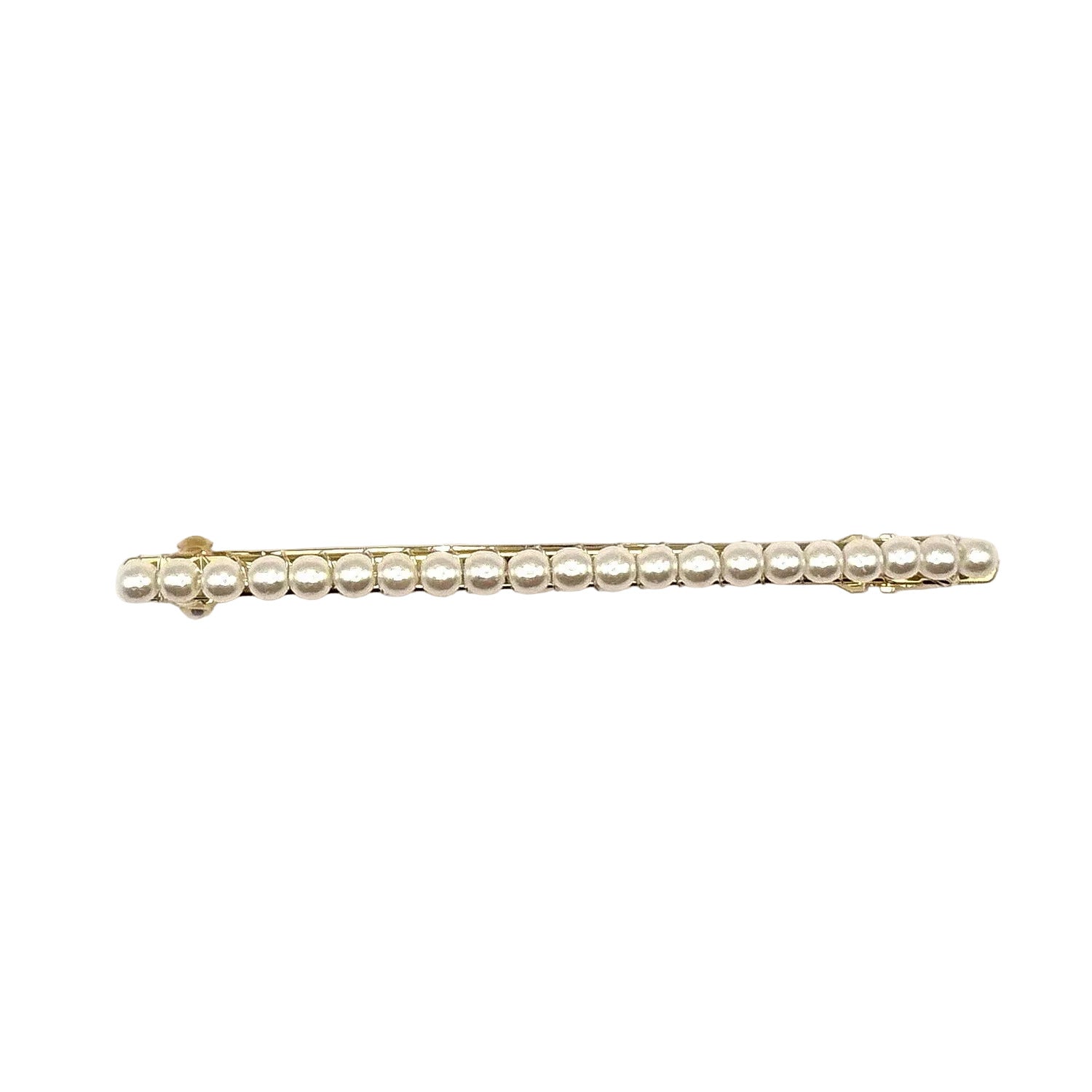 Barrette à cheveux 8cm très fine, perles 3mm
