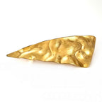 Barrette à cheveux désign métal martelé doré