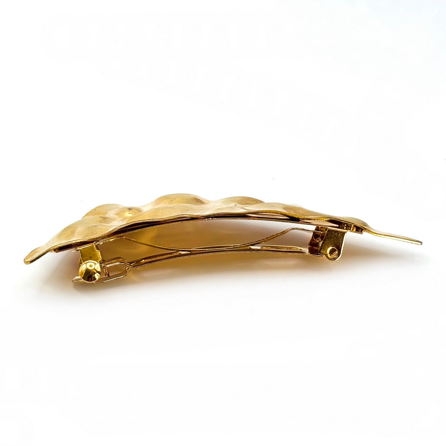 Barrette à cheveux métal martelé
