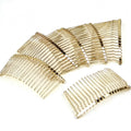Lot de 10 peignes de côté en métal 20 dents 8cm