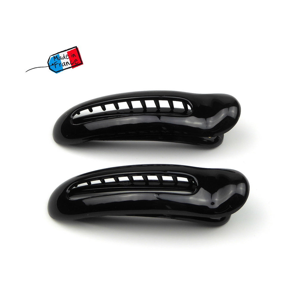 Lot de 2 pinces cheveux Made in France 8cm