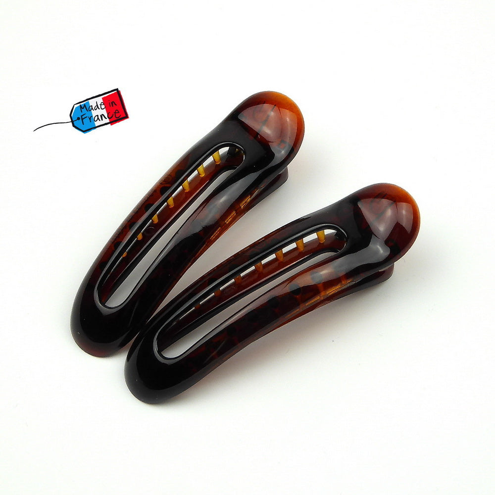 Lot de 2 pinces cheveux Made in France 8cm