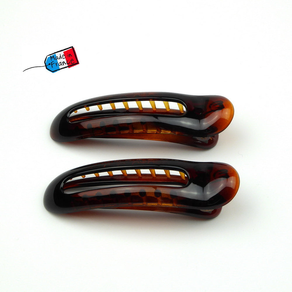 Lot de 2 pinces cheveux Made in France 8cm