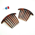 Lot de 2 grands peignes chignon 10cm, accessoire coiffure made in France