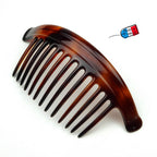 Très Grand Peigne Cheveux Côté Celluloid 18cm Made in France - Chignon Banane