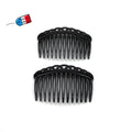 Lot de 2 peignes cheveux de côté Made in France 7cm