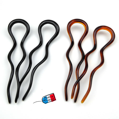 2 Pics à cheveux ondulées 13cm Made in France