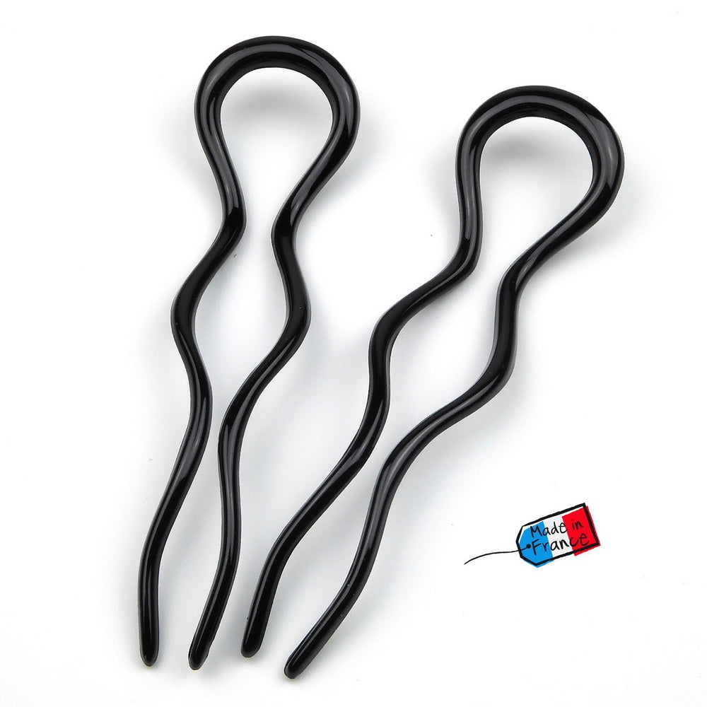 2 Pics à cheveux ondulées 13cm Made in France