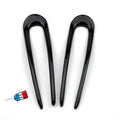 Lot de 2 pics à cheveux 12cm Made in France
