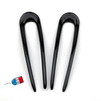 Lot de 2 pics à cheveux 12cm Made in France