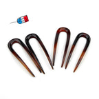 Lot de 4 pics épingles cheveux 8cm Made in France