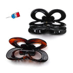 Pince cheveux forme papillon en celluloid 8cm fabrication française