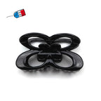 Pince cheveux forme papillon en celluloid 8cm fabrication française
