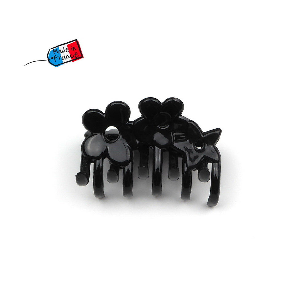 Pince cheveux motif fleur 6cm, made in France, accessoire cheveux
