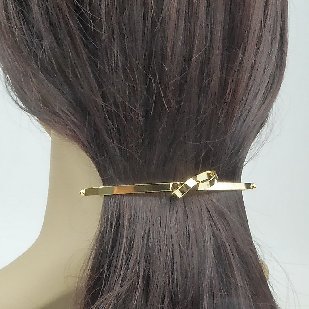 Barrette à cheveux longue motif entrelacé