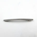 Barrette cheveux fine longue en métal brossé argenté
