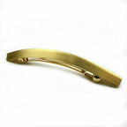 Grande barrette à cheveux en métal brossé doré