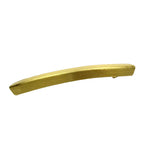 Grande barrette cheveux en métal brossé doré