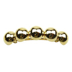 Barrette à cheveux incurvée 8cm cabochon, doré