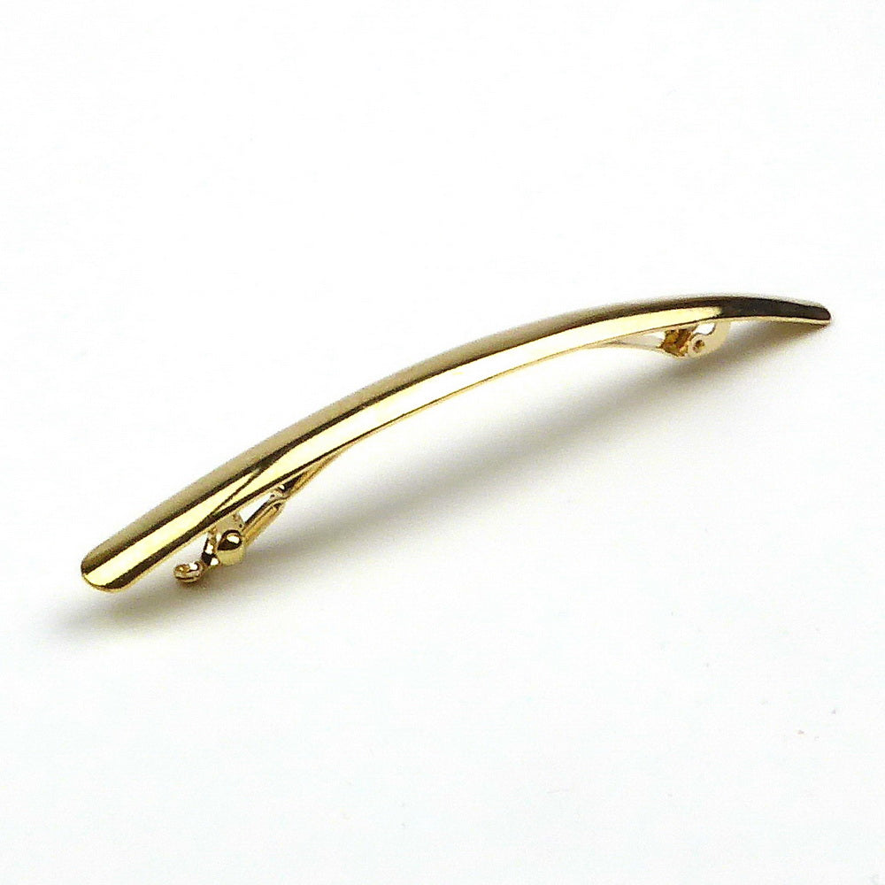 Barrette à cheveux métal longue 10.5cm doré