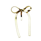 Barrette attache pour cheveux décorative noeud - doré