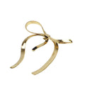 Barrette attache cheveux décorative noeud - doré