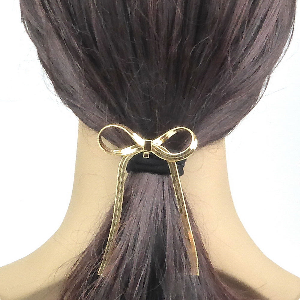 Barrette attache cheveux décorative noeud 