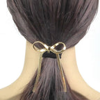 Barrette attache cheveux décorative noeud 