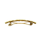 Barrette à cheveux métal design or