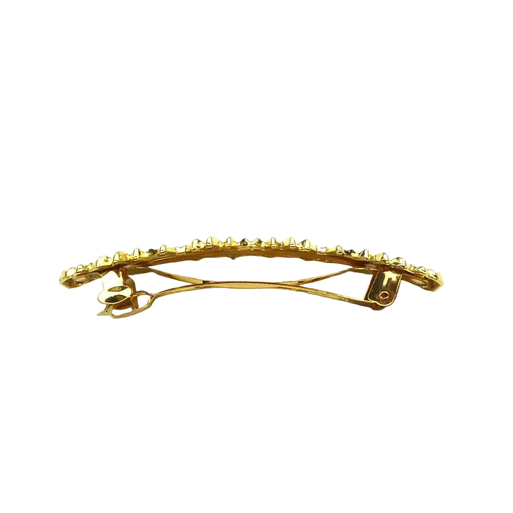 Barrette à cheveux métal design or