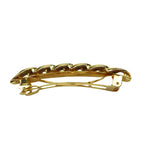 Barrette à cheveux chaine métal doré