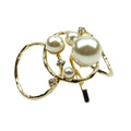 Barrette à cheveux perles et strass pour chignon