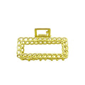 Pince à cheveux chaine métal doré 7cm