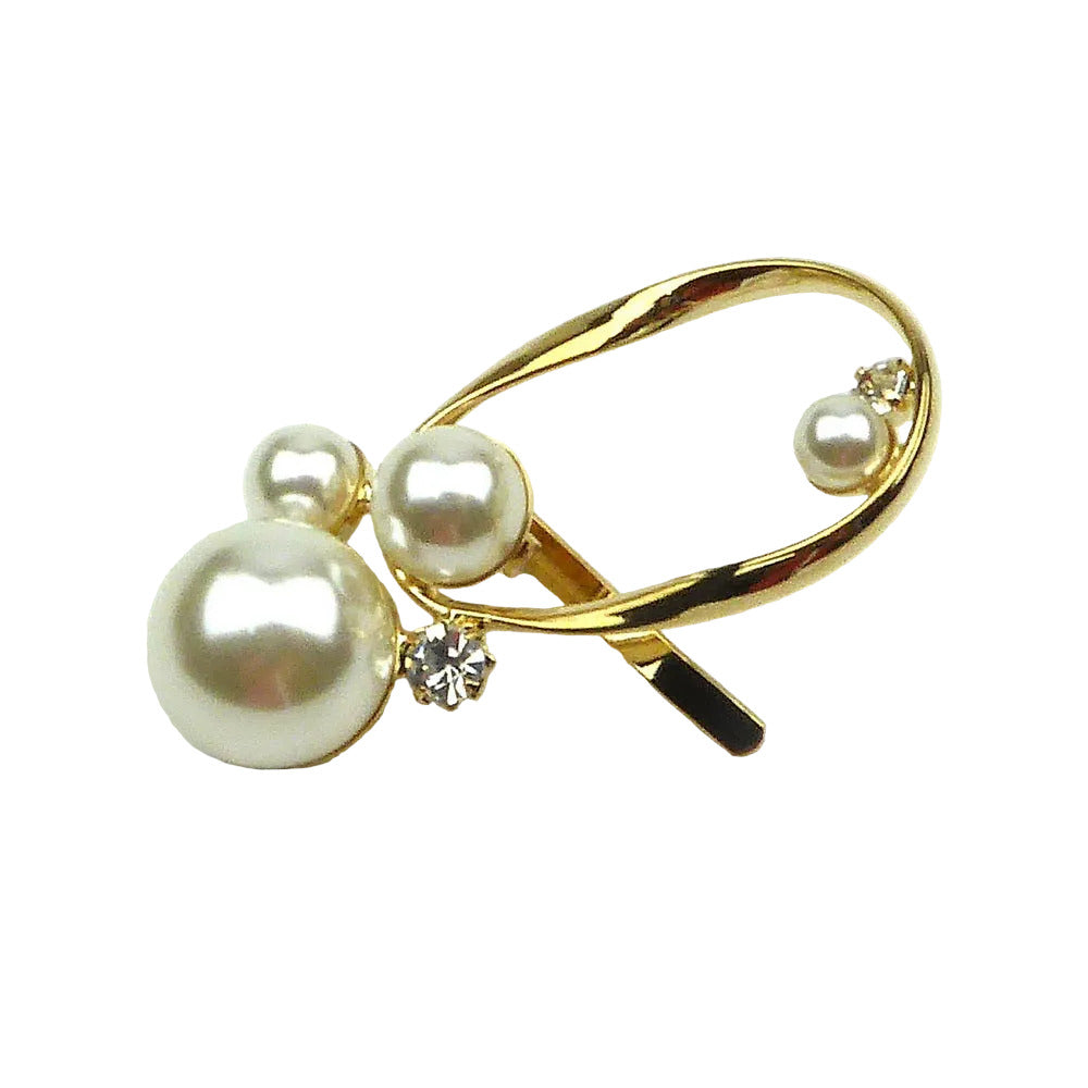 Barrette à cheveux ornée de perles