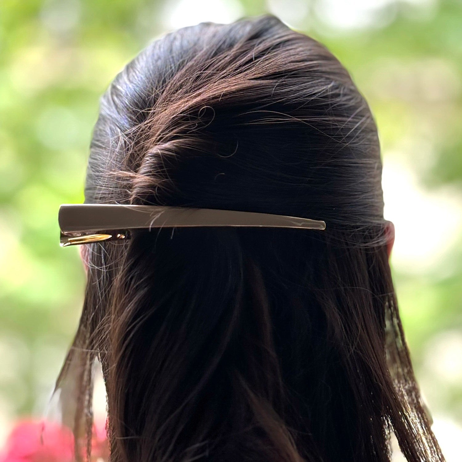 Grande pince cheveux concorde 13cm émail 