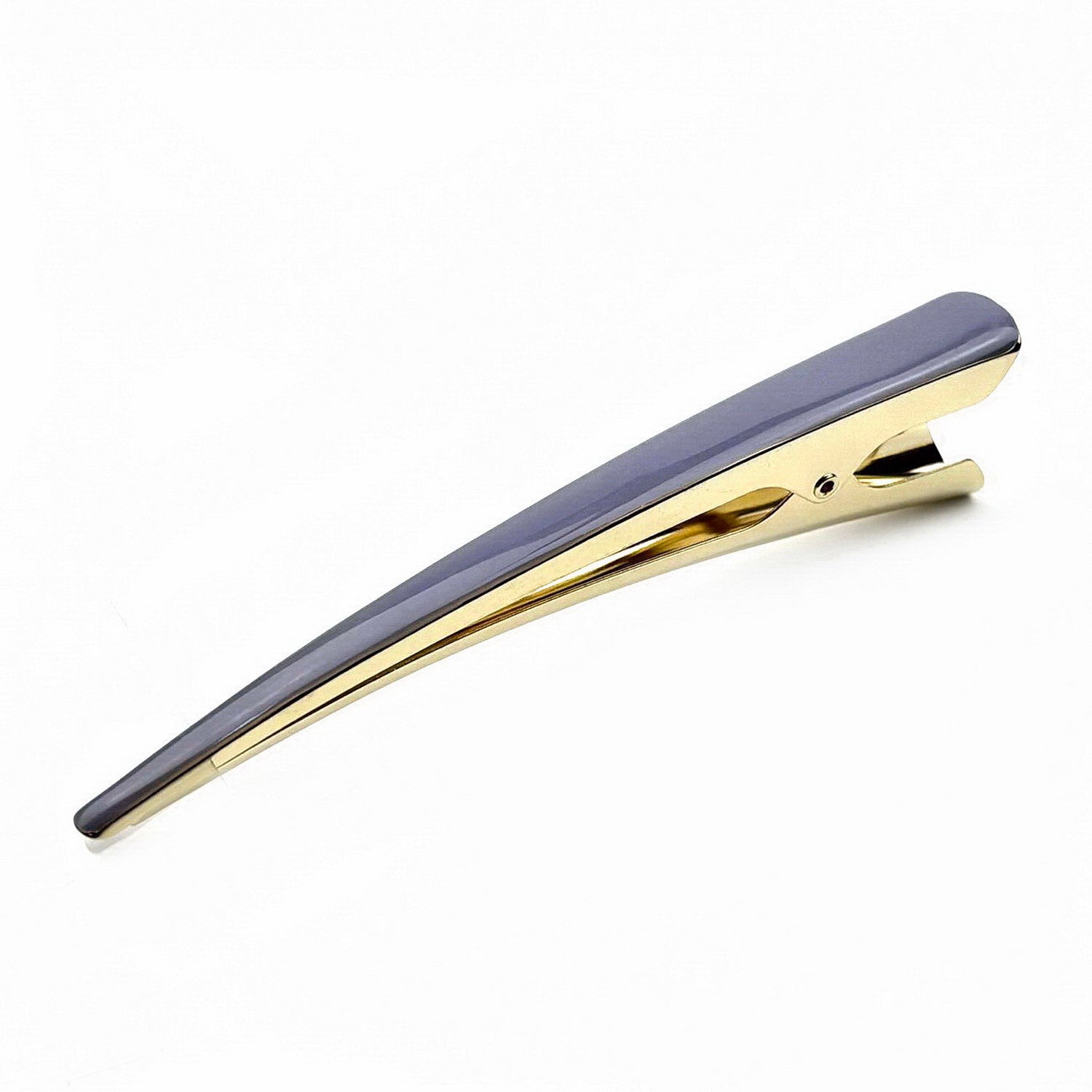 Grande pince cheveux concorde 13cm émail bleu
