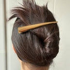 Grande pince à cheveux concorde métal brossé 13cm doré