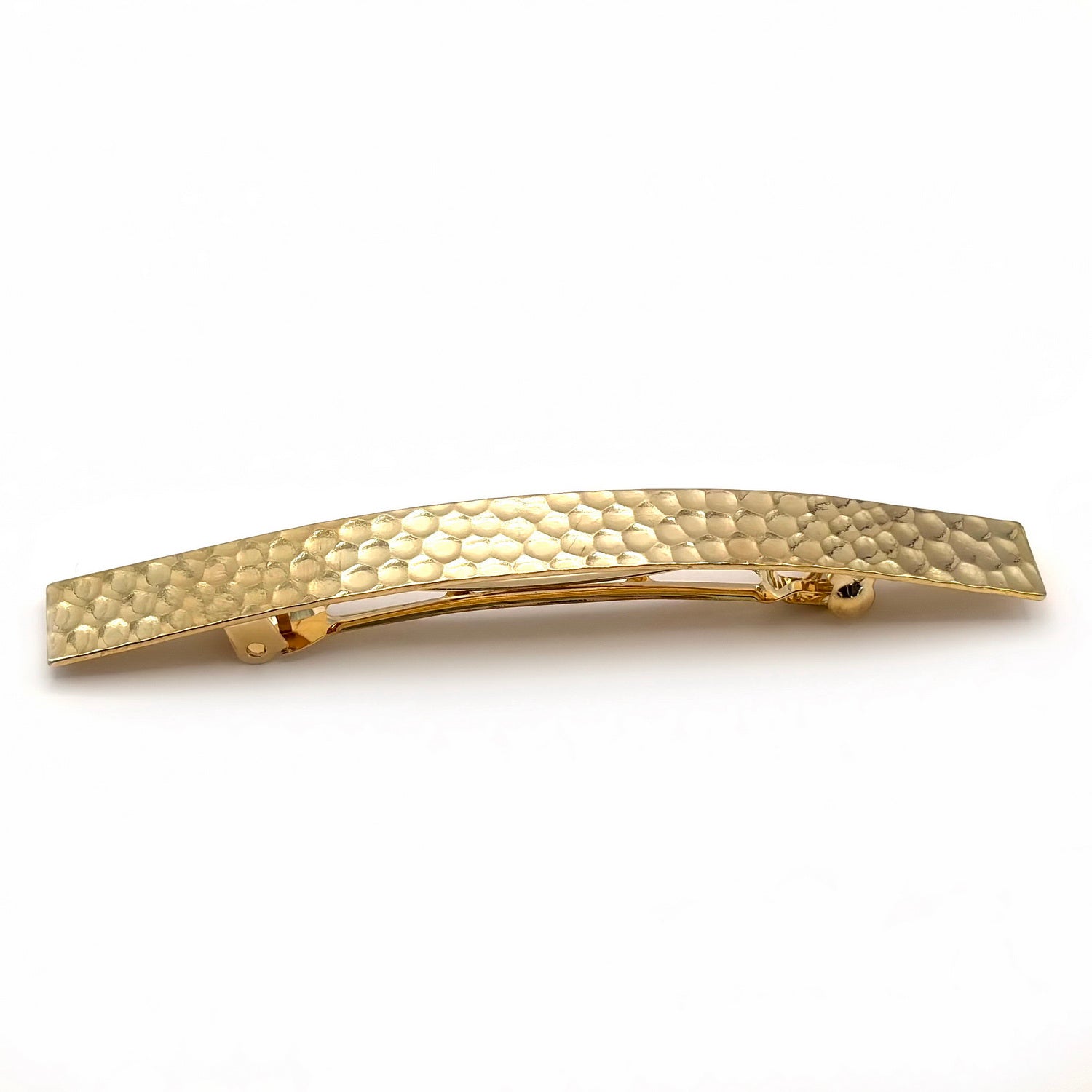 Barrette à cheveux metal design 10cm doré