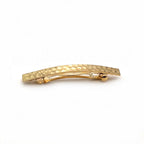 Barrette à cheveux design 6.5cm metal doré