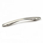 Barrette à cheveux longue 10.5cm metal brossé argent